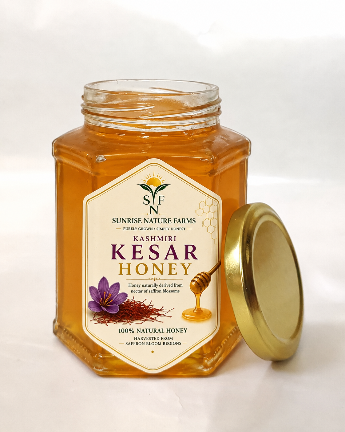 Natural Saffron Honey